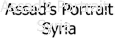 Assads Portrait Syria