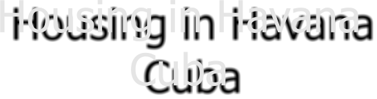 Housing in Havana Cuba