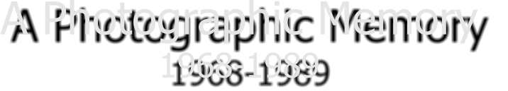 A Photographic Memory  1968-1989
