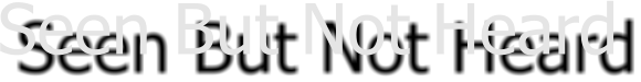 Seen But Not Heard